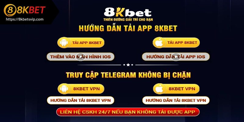 Cách tải app 8kbet cho máy Android