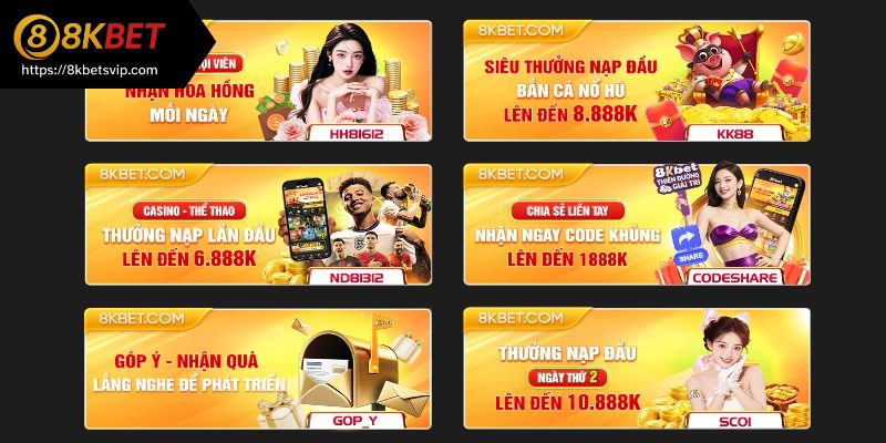 Điều kiện nhận khuyến mãi 8kbet là gì?