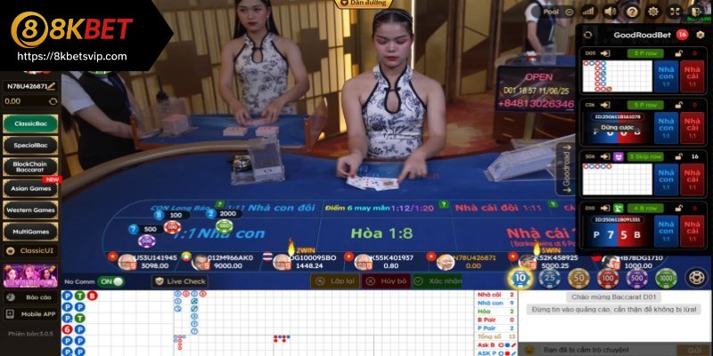 Chiến thuật baccarat theo dây cực tốt